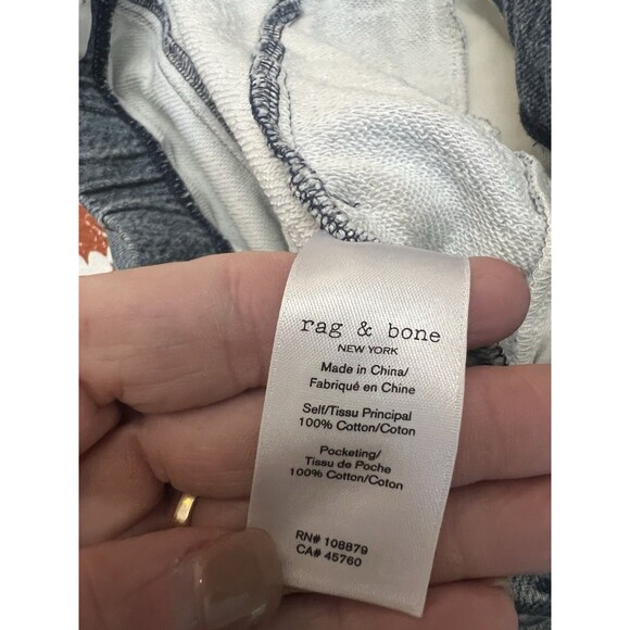 Rag & Bone Miramar Relaxed Jogger $198 Small Sweatpant Printed Jeans cotton - Picture 7 of 9